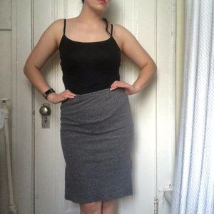 NWT Gray Knit Pencil Skirt